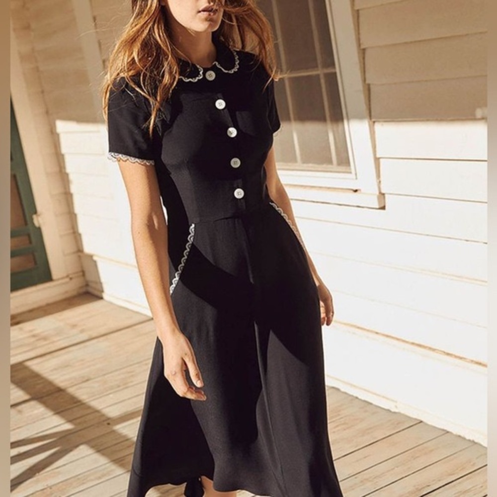 Christy Dawn Sebastian Dress in Black - Medium